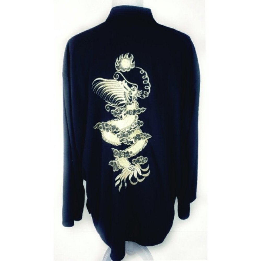 Vintage Chinese Mandarin Embroidered Dragon Jacket